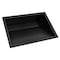 Ruvati 20 x 14 inch Gunmetal Black Stainless Steel Undermount Ramp Bathroom Sink Stainless Steel RVH6140BL - alternate 3